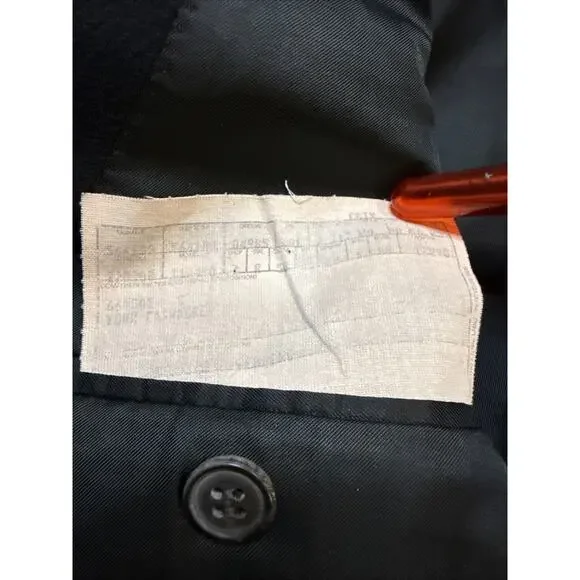 Mens 42 R Ermenegildo Zegna 100 % Cashmere Solid Black Blazer Made Switzerland - Picture 4 of 12